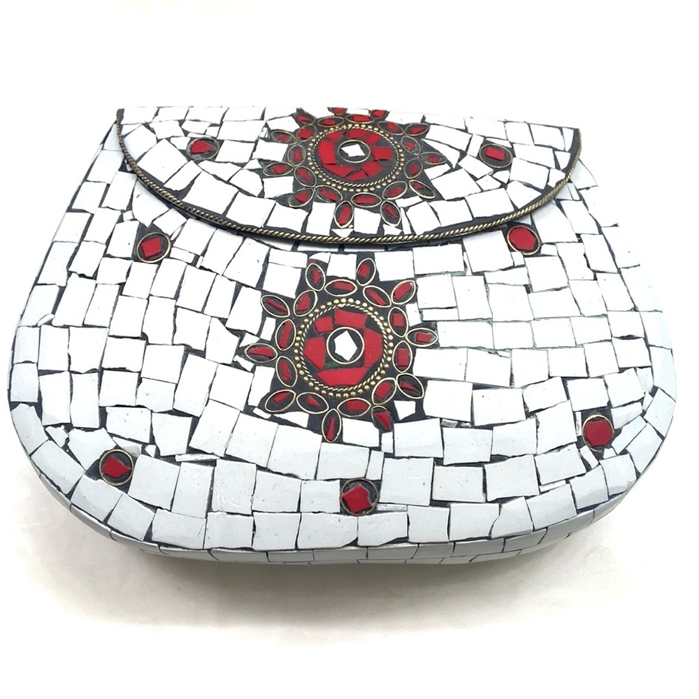 RAMLA Mosaic Moroccan vintage handmade stone bag Directly‎ from morocco, NEW